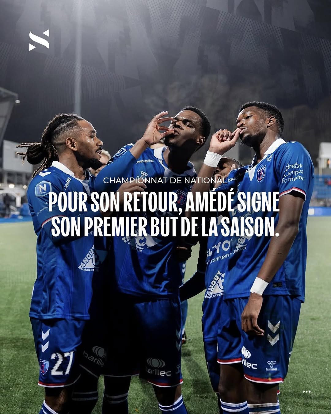 After several months away from the pitch, 𝐀𝐦𝐞𝐝𝐞 made his comeback with an important goal!